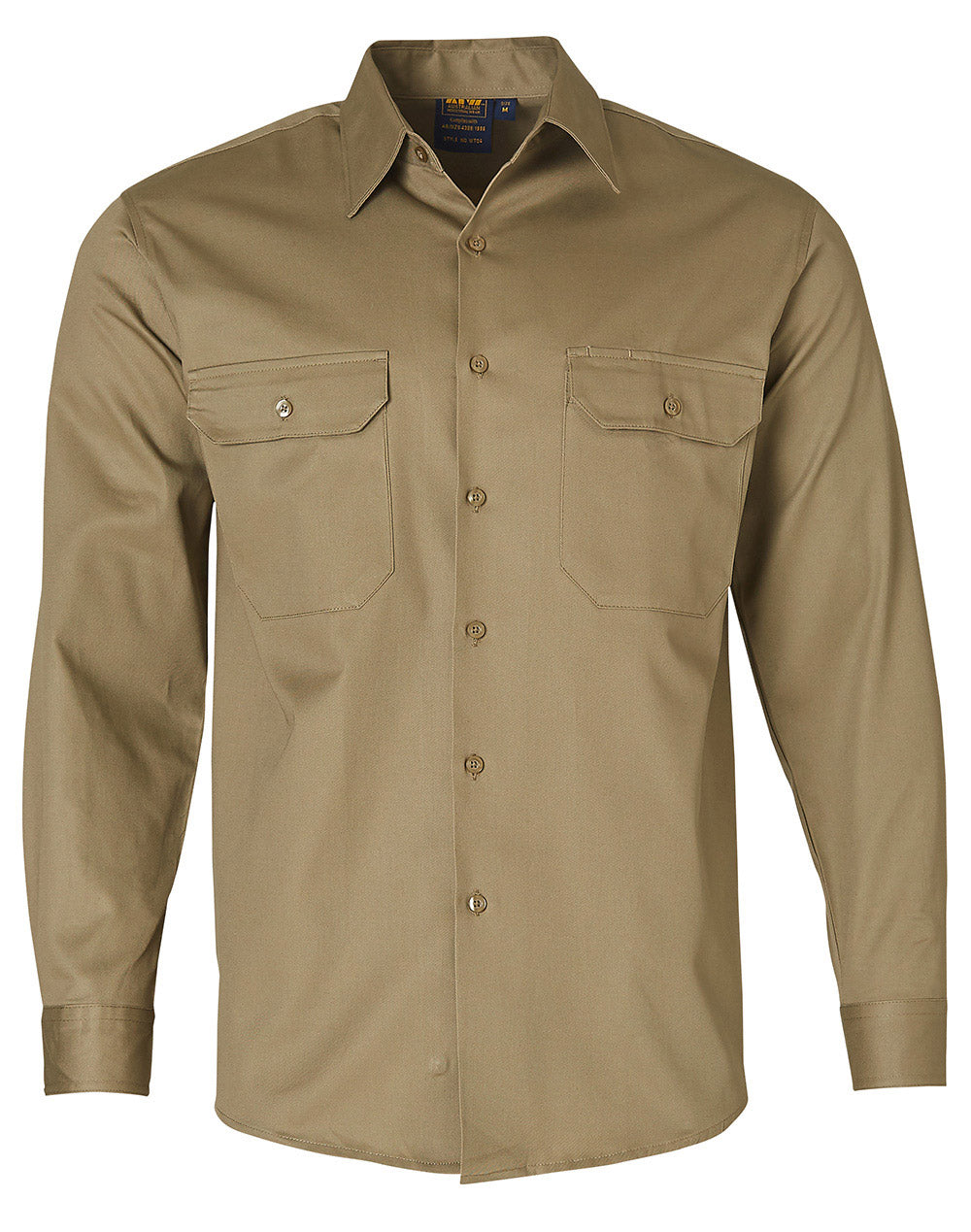 WT04 Cotton Drill Long Sleeve Work Shirt