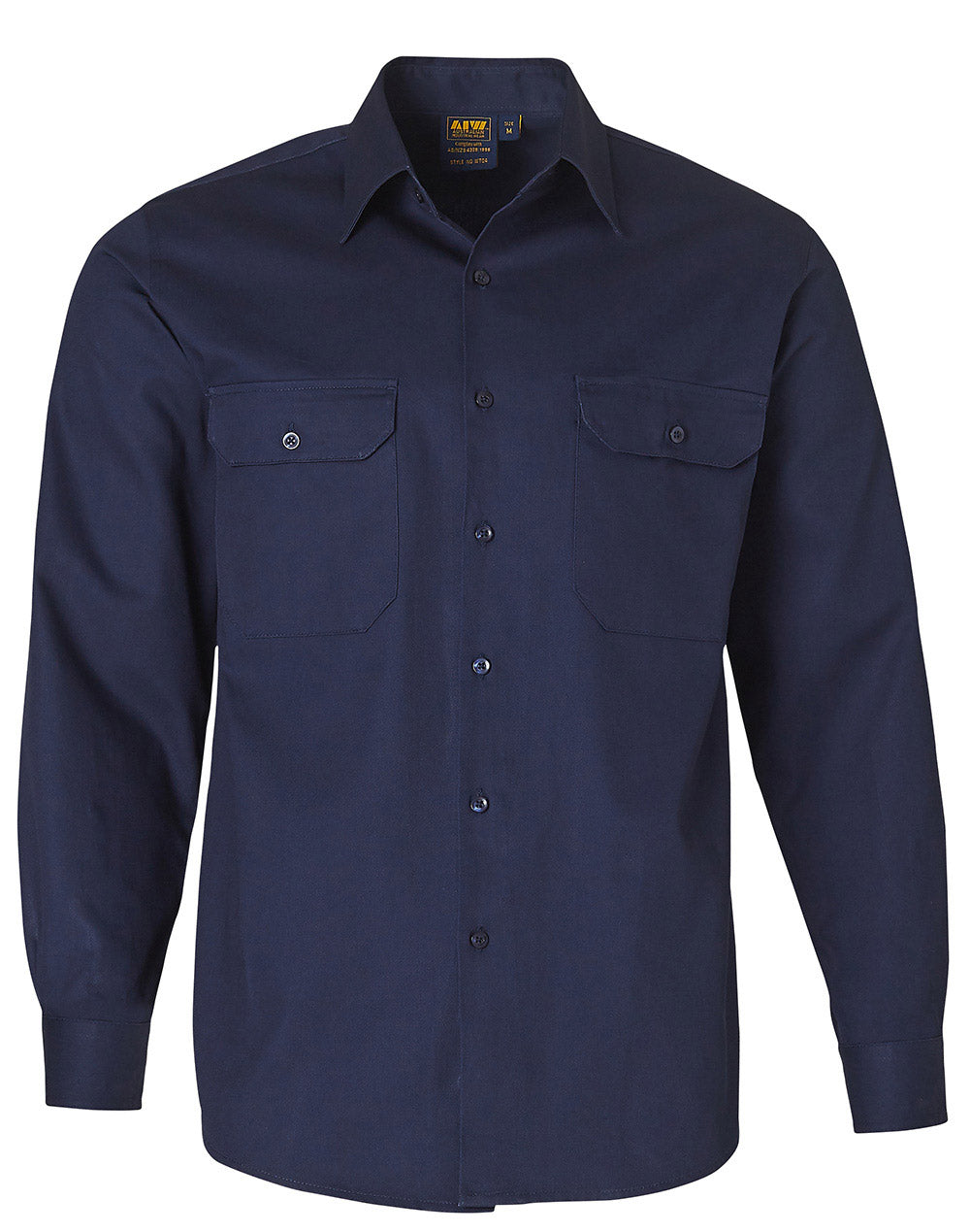 WT04 Cotton Drill Long Sleeve Work Shirt