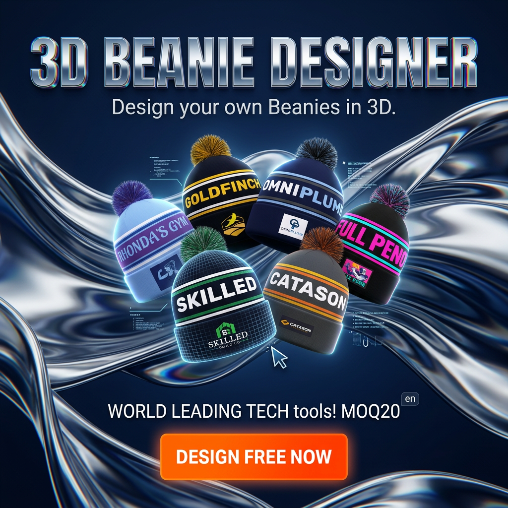 CUSTOM BEANIES  - Design your own MOQ20