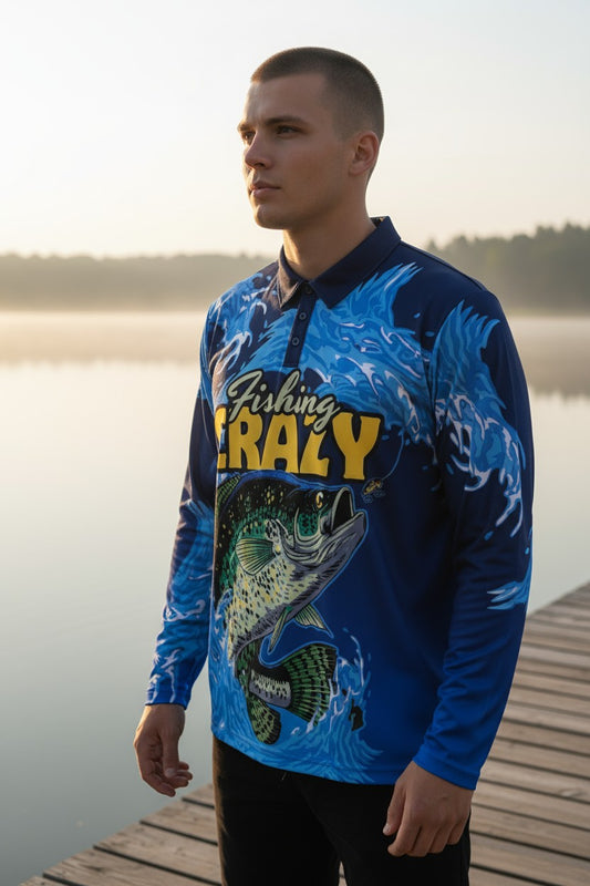 FISHING SHIRT - FISHING CRAZY LS POLO